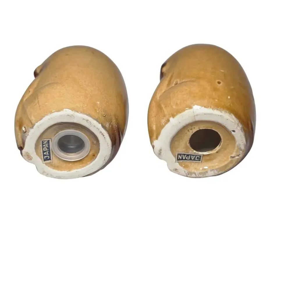 Vintage Googly Eye Gorilla Salt Pepper Shakers Japan MCM Kitsch Monkey Pair